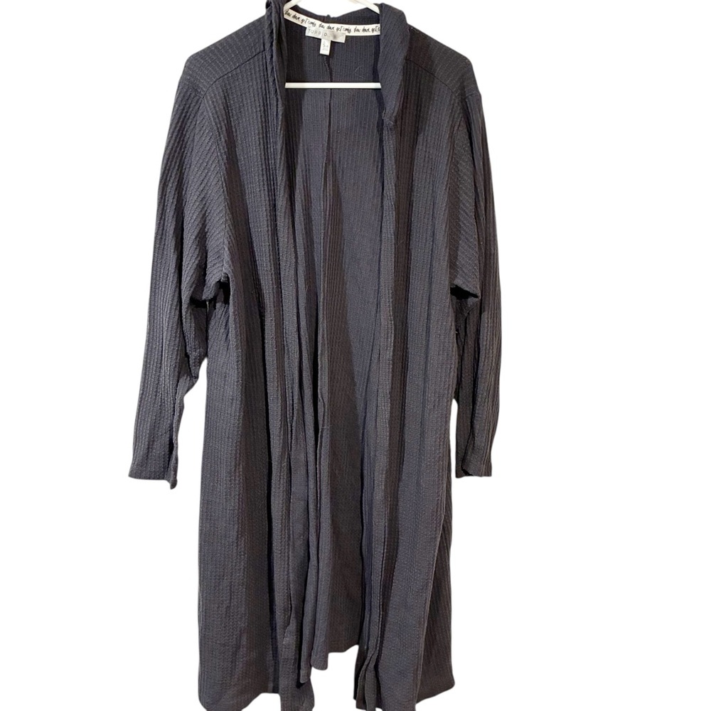 Torrid Lounge Plus Size Waffle Knit Hooded Robe Purple Size 3X/4X‎